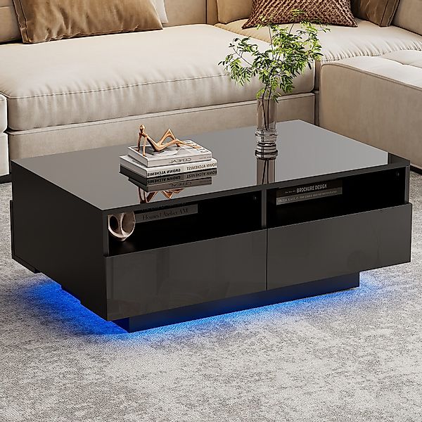 STILVORA Couchtisch mit Schubladen&USB,Wohnzimmertisch Sofatisch mit günstig online kaufen