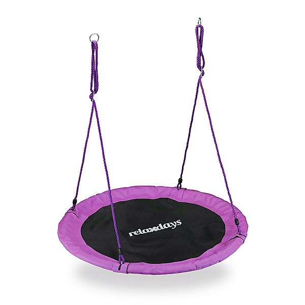 relaxdays Nestschaukel 110 cm, Lila günstig online kaufen