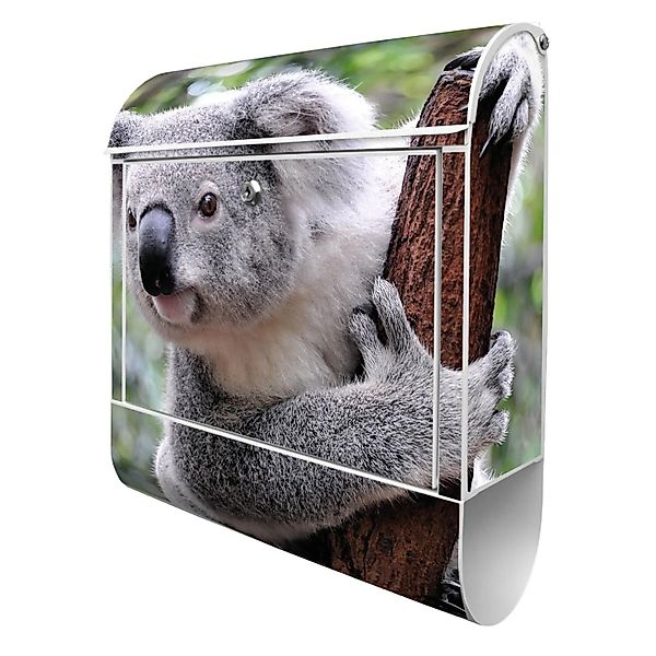 Banjado Design Briefkasten Weiß Pulverbeschichtet 39x47x14cm 2 Schlüssel Mi günstig online kaufen