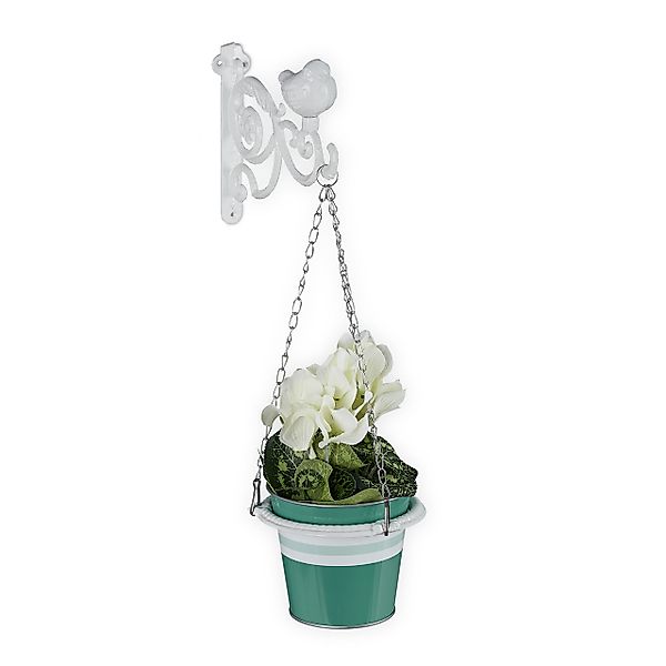 relaxdays Blumenampel Halterung für die Wand, günstig online kaufen