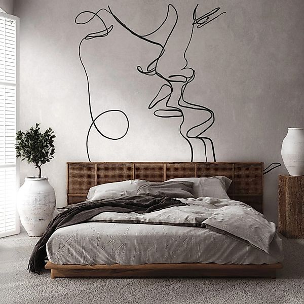 PROFHOME 382841-GU Fototapete Grafisch Matt Grau Schwarz 3,71 m x 2,8 m 0,5 günstig online kaufen