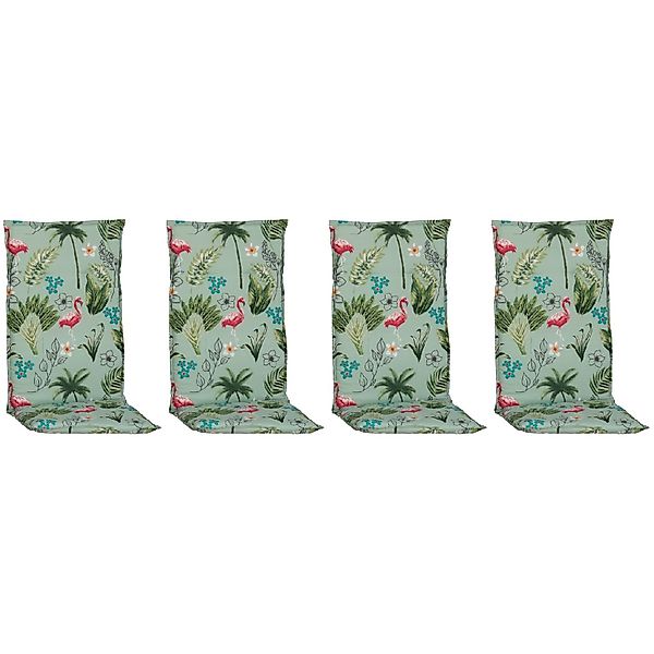 Beo Sitzauflage Hochlehner Genua 4er-Set Flamingo Hellgrün günstig online kaufen