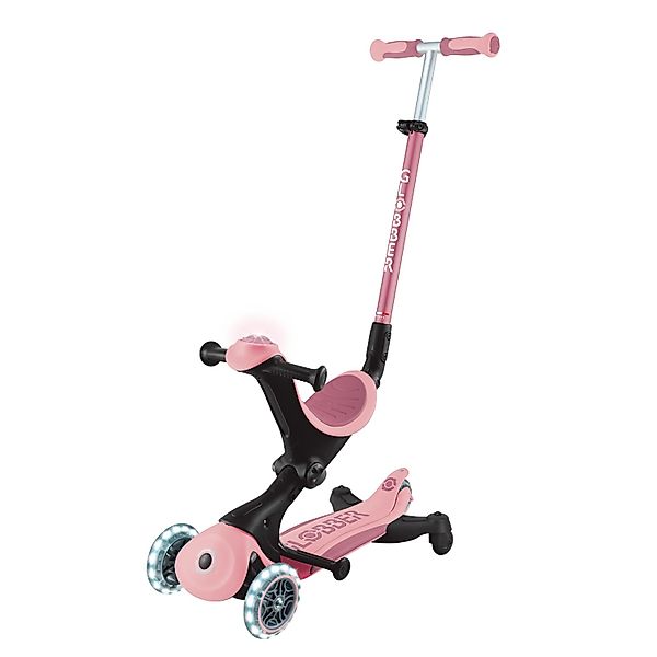 Globber Go-Up Deluxe Lights 360 3 in 1 Aufsitzrad Laufrad Scooter 120/80mm günstig online kaufen