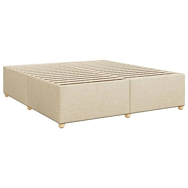 vidaXL Bettgestell ohne Matratze Creme 200x200 cm Stoff 3284762 günstig online kaufen