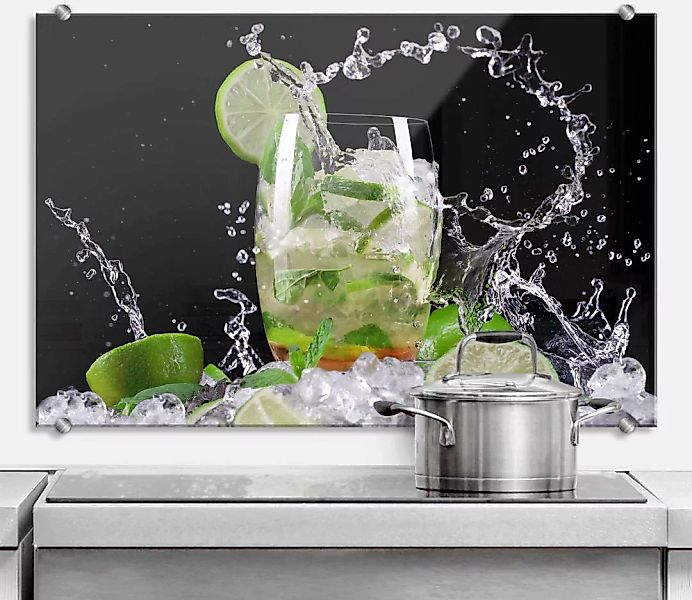 Wall-Art Küchenrückwand »Spritzschutz Splashing Mojito«, (1 tlg.) günstig online kaufen