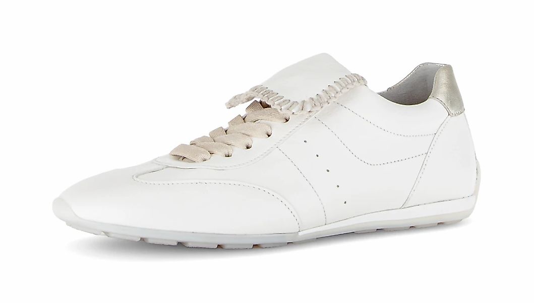 Gabor Sneaker Freizeitschuh, Halbschuh, Schnürer mit Ziernähten und Kontras günstig online kaufen