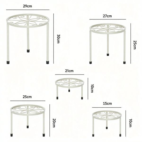 SURFOU Blumenständer 5er-Set Pflanzenständer Blumenhocker Pflanzenregal günstig online kaufen