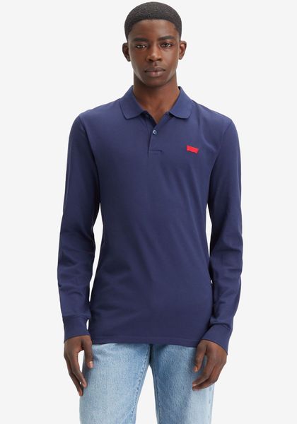 Levi's® Langarm-Poloshirt mit Logo Stickerei günstig online kaufen