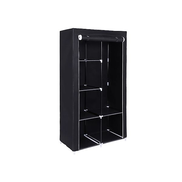 Songmics Stoffschrank 88 cm x 45 cm x 168 cm Schwarz günstig online kaufen