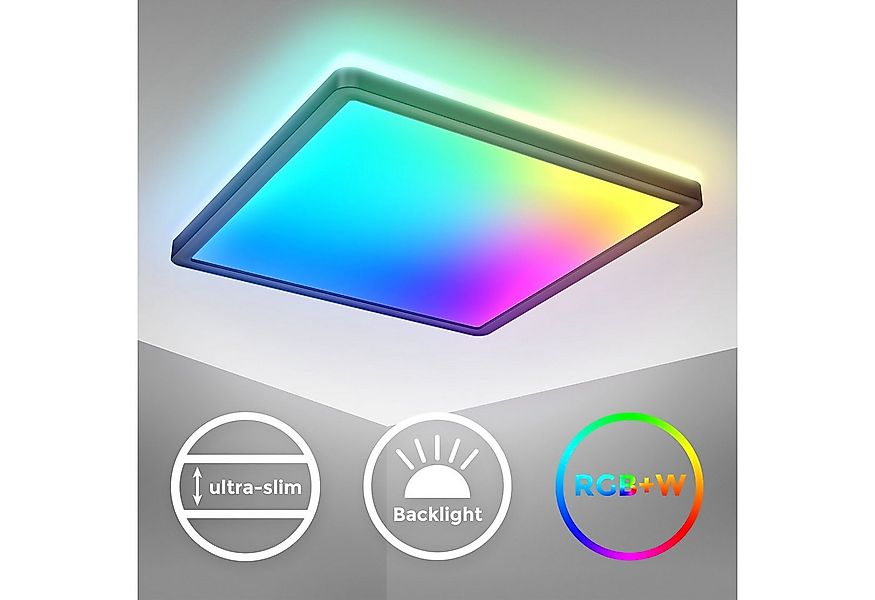 B.K.Licht Deckenleuchte LED Deckenlampe dimmbar Wohnzimmer Fernbedienung Ba günstig online kaufen