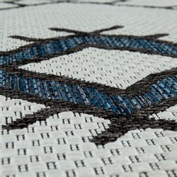 Paco Home Teppich "Kuba 124" rechteckig 4 mm Höhe Flachgewebe, Rauten Desig günstig online kaufen