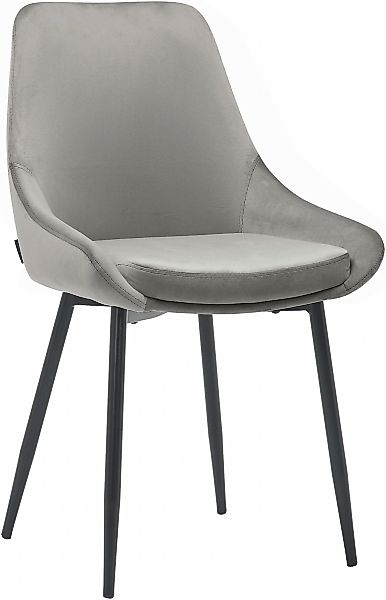 INOSIGN Esszimmerstuhl "Niam, 2er-Set, Stuhl", Samtvelours, 2er Set, schwar günstig online kaufen