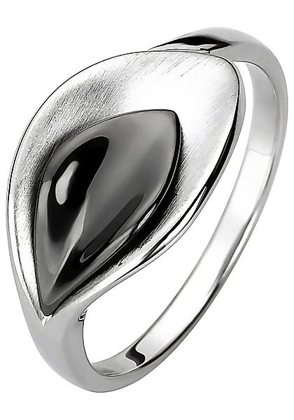 JOBO Fingerring, 925 Silber schwarz teilrhodiniert günstig online kaufen