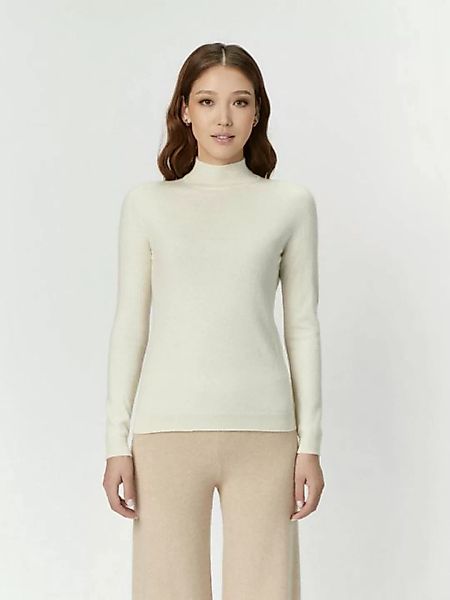 GOBI Cashmere Stehkragenpullover Naturfarbe Stehkragenpullover aus Kaschmir günstig online kaufen