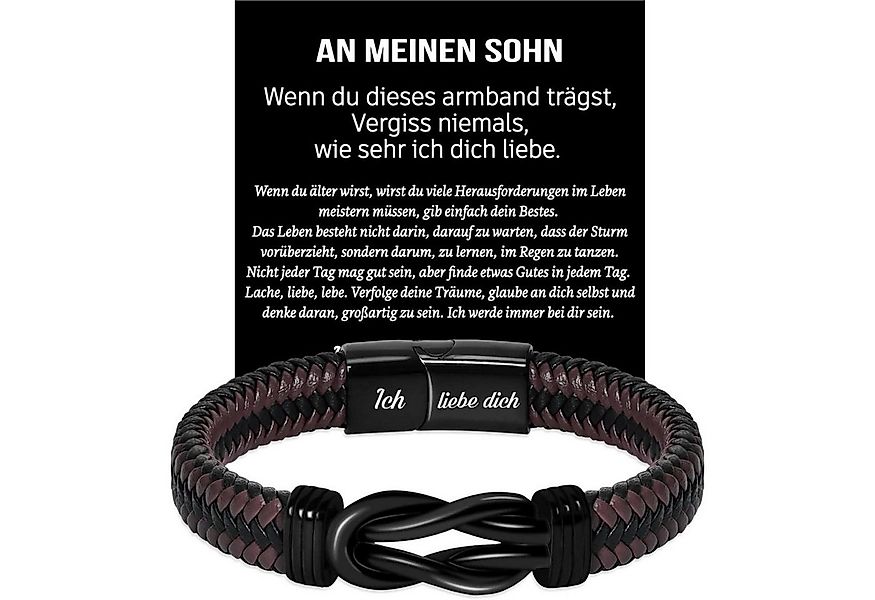 LuxusKollektion Badaccessoire-Set Armband Leder Ich Liebe Dich Papa Geschen günstig online kaufen