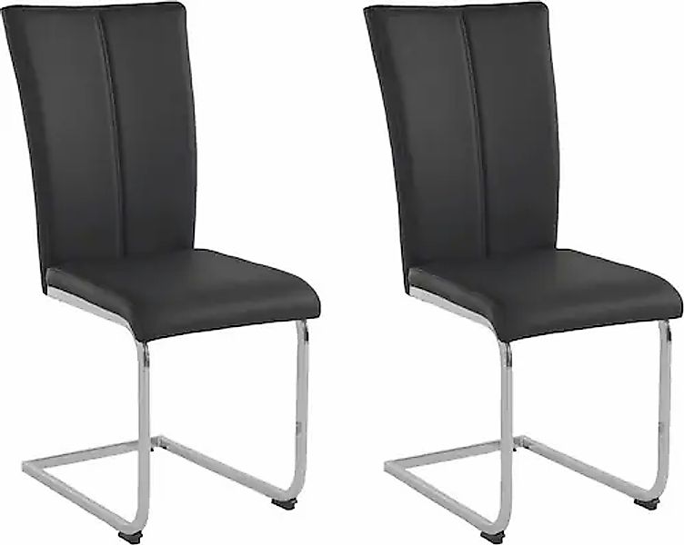 Home affaire Freischwinger "Alex" (Set) 2 Stk. Kunstleder Stuhl belastbar b günstig online kaufen
