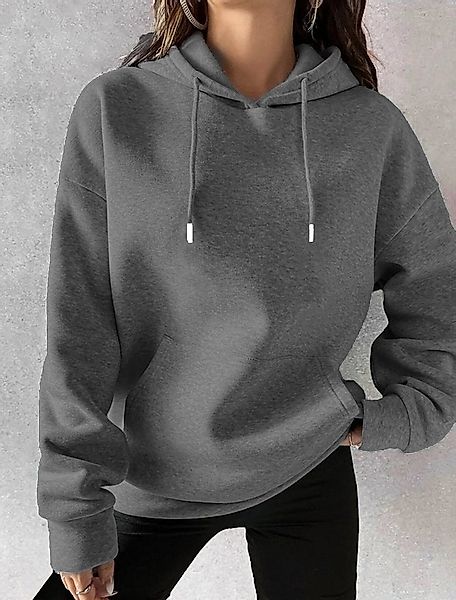 RMK Kapuzenpullover Damen Winter Pullover Basic Oversize günstig online kaufen