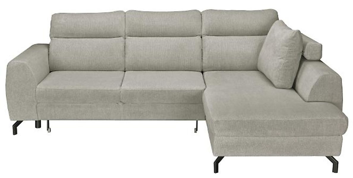 Ecksofa ca. 266 cm breit inkl. Bettfunktion, Bettkasten und 1 Seitenkissen günstig online kaufen