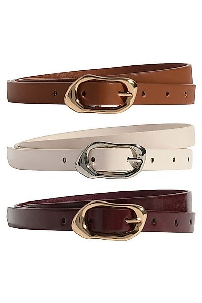 LIPSY Ledergürtel Lipsy schmale Gürtel, 3er-Pack (3-St) günstig online kaufen