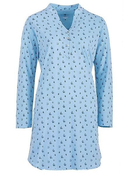 zeitlos Nachthemd Nachthemd Langarm - Schmetterling Stehkragen günstig online kaufen
