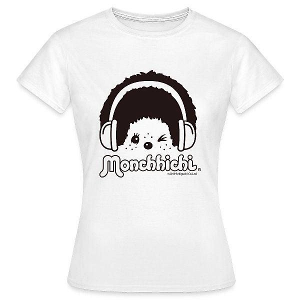 Spreadshirt T-Shirt DJ Monchhichi Mit Kopfhörern günstig online kaufen