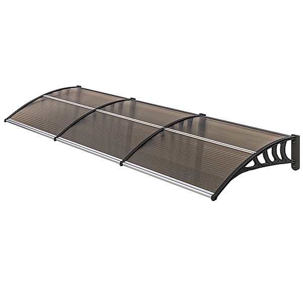 Outsunny Pultvordach Vordach für Haustür 303 x 96 x 27 cm Überdachung mit U günstig online kaufen