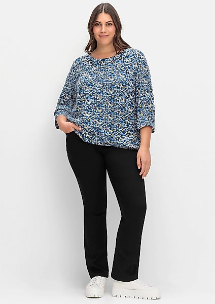 Sheego Jerseyhose Bootcuthose Innenbeinlänge ca. 80 günstig online kaufen