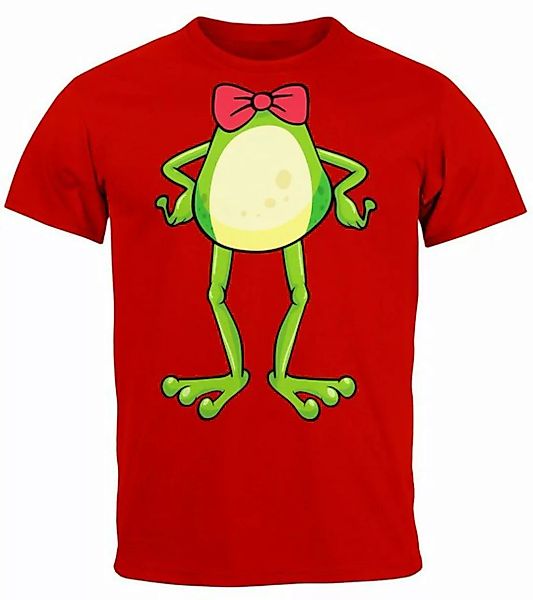 MoonWorks Print-Shirt Herren T-Shirt Karneval Fasching Frosch Kostüm-Ersatz günstig online kaufen