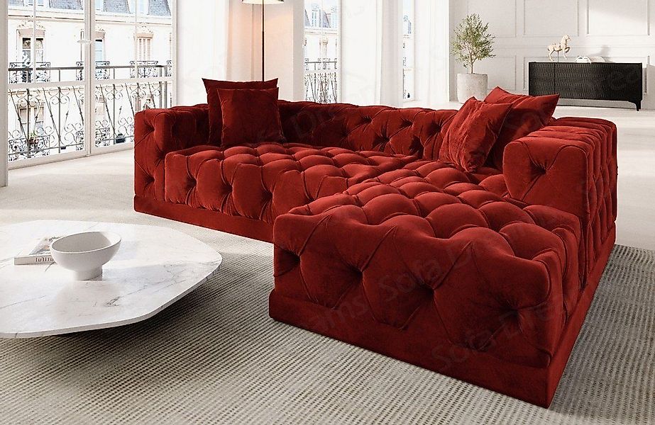 Sofa Dreams Ecksofa Designer Samtstoff Polster günstig online kaufen