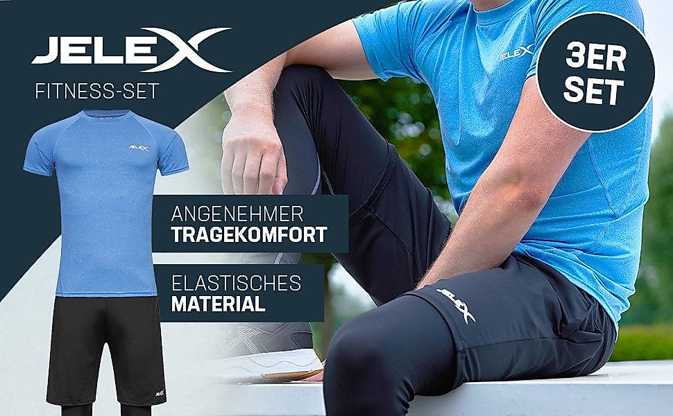 JELEX Trainingsanzug JELEX Sportinator Herren Fitness-Set günstig online kaufen
