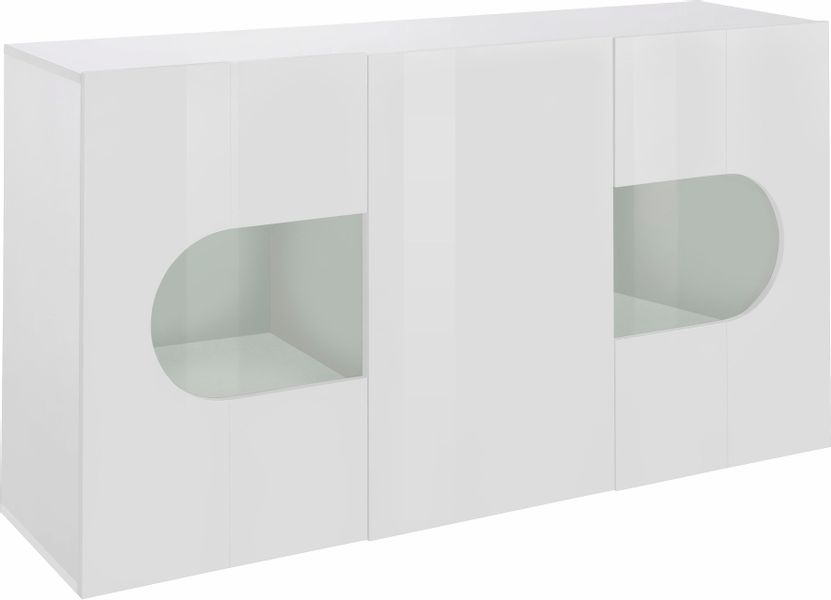 INOSIGN Sideboard "Real,Vitrine,Kommode,Schrank, komplett hochglanz lackier günstig online kaufen