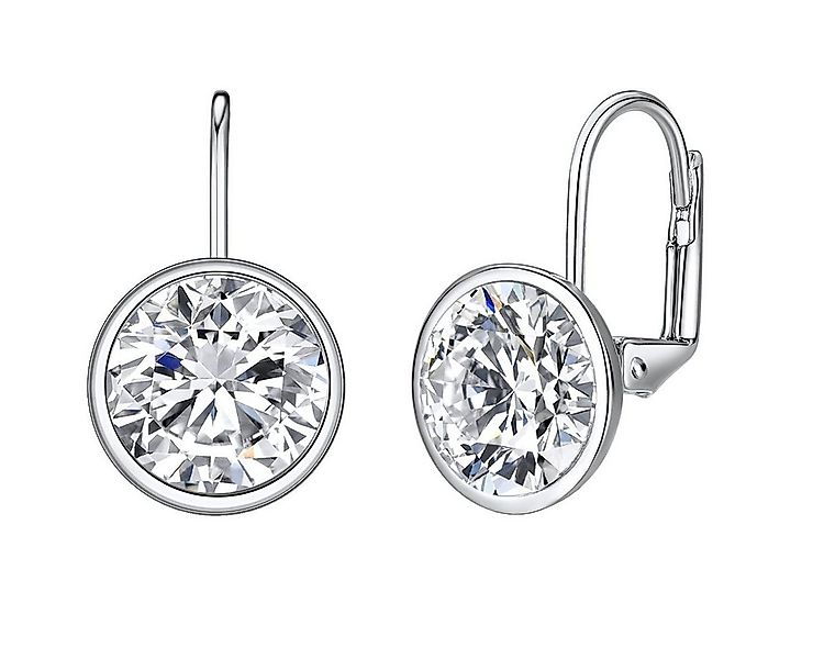 Lulu & Jane Paar Ohrhänger silber, verziert mit Kristallen von Swarovski® günstig online kaufen