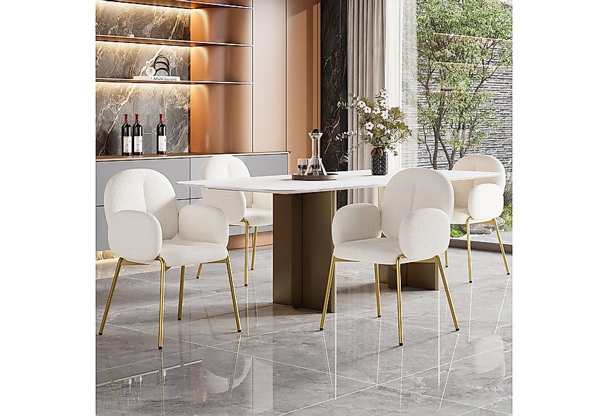 Flieks Polsterstuhl (Set, 4 St), 4er Set Esszimmerstühle Armlehnstuhl Ankle günstig online kaufen