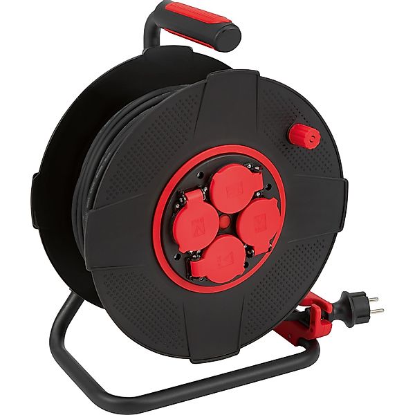 Kabeltrommel 40 m Schwarz-Rot günstig online kaufen