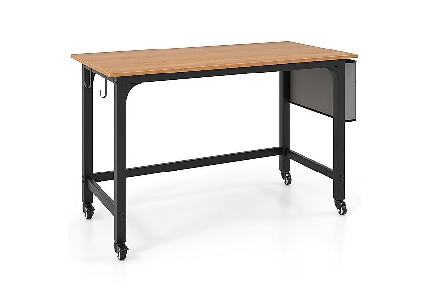 COSTWAY Schreibtisch, mit verdickter 120cm Tischplatte & Rollen, bis 95kg günstig online kaufen