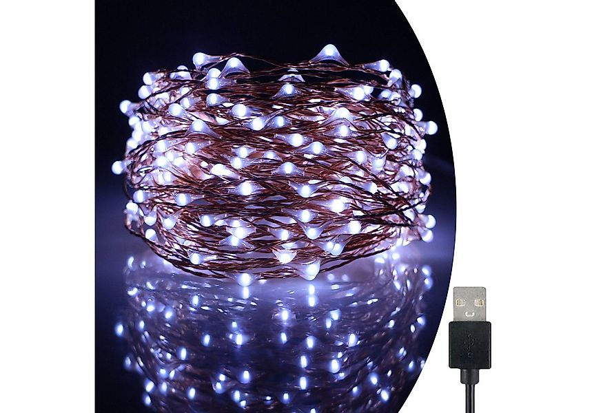 MUPOO Lichterkette Led Lichterkette, 5M 50 LED/10M 100LED/20M 200 LED Kupfe günstig online kaufen