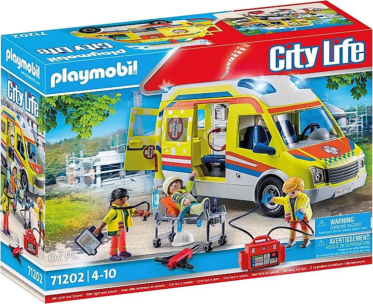 Playmobil® Rettungswagen mit Licht und Sound (71202), My City Life Konstruk günstig online kaufen
