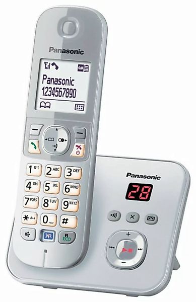 Panasonic KX-TG6821G Schnurloses DECT-Telefon (Mobilteile: 1, mit Anrufbean günstig online kaufen