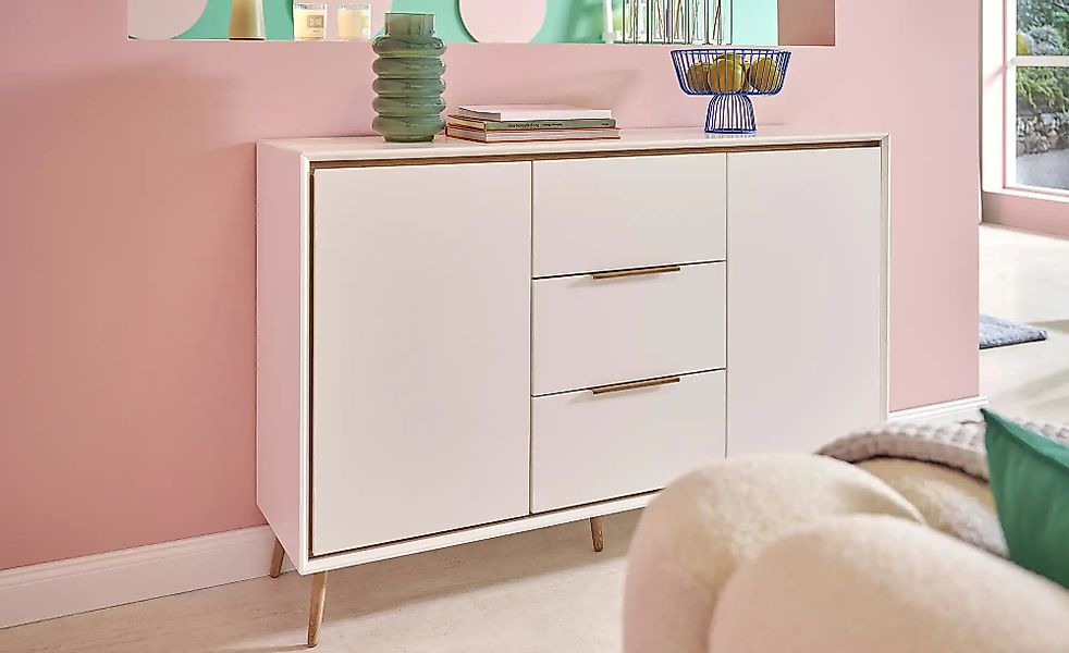 HOME STORY Deko Schale   ¦ blau ¦ Metall ¦ Maße (cm): H: 19  Ø: 28 Accessoi günstig online kaufen