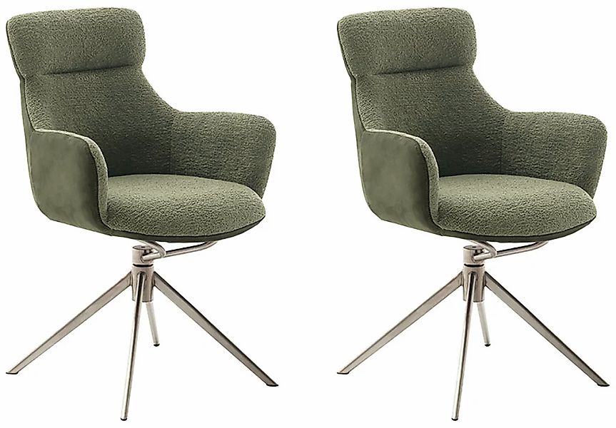 MCA furniture Esszimmerstuhl "PELION", Feingewebe, (2er-Set), drehbar 360, günstig online kaufen