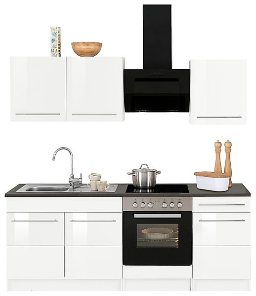 KOCHSTATION Küchenzeile »KS-Trient« Breite 210 cm, wahlweise mit E-Geräten, günstig online kaufen