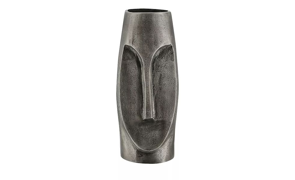 Deko Vase  Face ¦ grau ¦ Maße (cm): B: 11 H: 25 T: 9 Accessoires > Vasen - günstig online kaufen