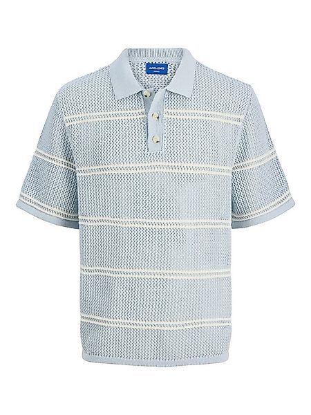 Jack & Jones Poloshirt Gestricktes kurzärmliges Oberteil mit Streifen JORSU günstig online kaufen