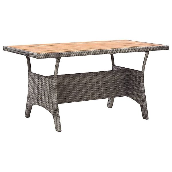 vidaXL Gartentisch Gartentisch Grau 120x70x66 cm günstig online kaufen