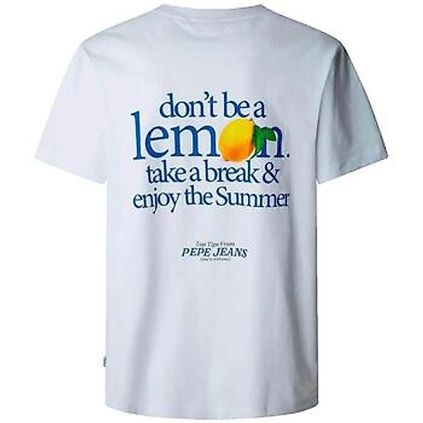 Pepe jeans  T-Shirts & Poloshirts T-shirt Pepe Jeans décontracté blanc günstig online kaufen