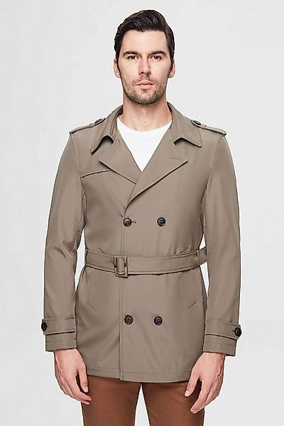 D'S DAMAT Trenchcoat Ds Damat Regular Fit Epaulette Belted Top Coat/Trenchc günstig online kaufen