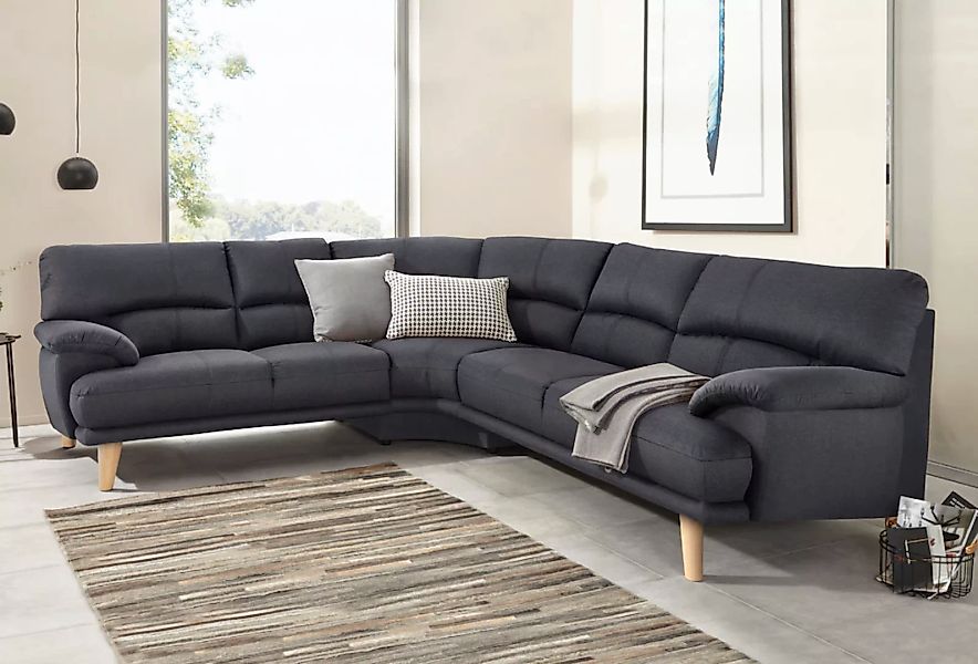 TRENDMANUFAKTUR Polsterecke "Cecilia, italienisches Designsprache, modern u günstig online kaufen