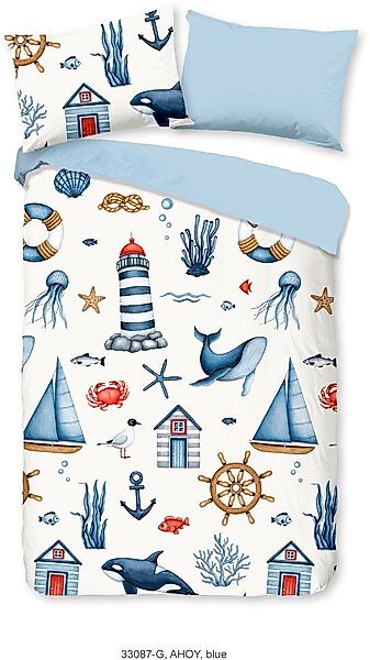 good morning Babybettwäsche »Ahoy«, 100% Baumwolle, Reißverschluss, Wendeop günstig online kaufen