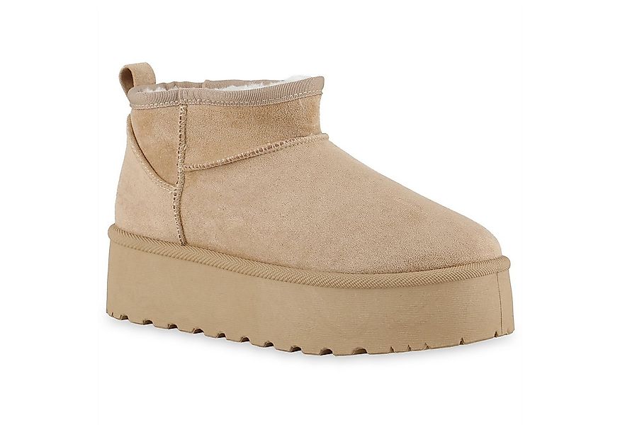 VAN HILL 841492 Winterstiefelette Damen Warm Gefütterte Winter Boots Stiefe günstig online kaufen