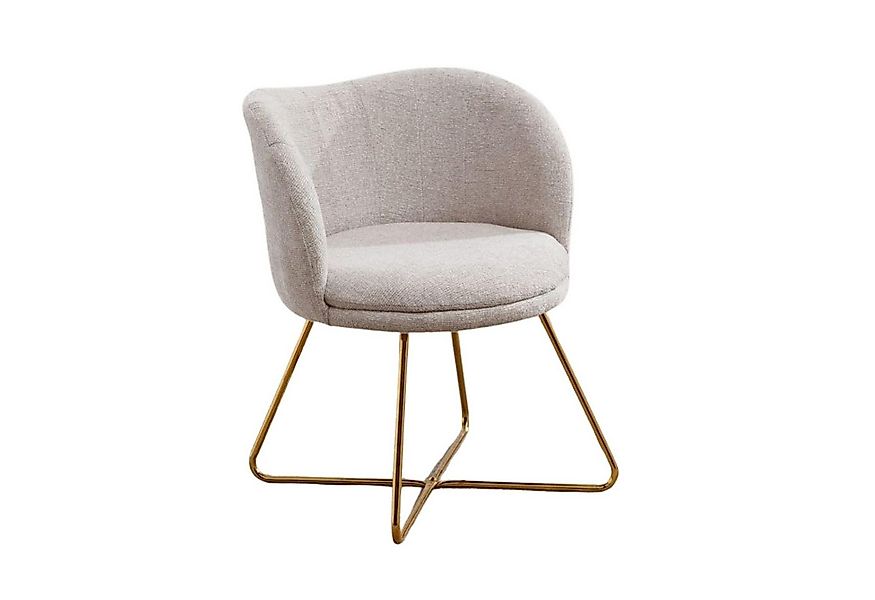 WAHSON OFFICE CHAIRS Loungesessel Kunstfell/Chenille Akzentstuhl mit Metall günstig online kaufen